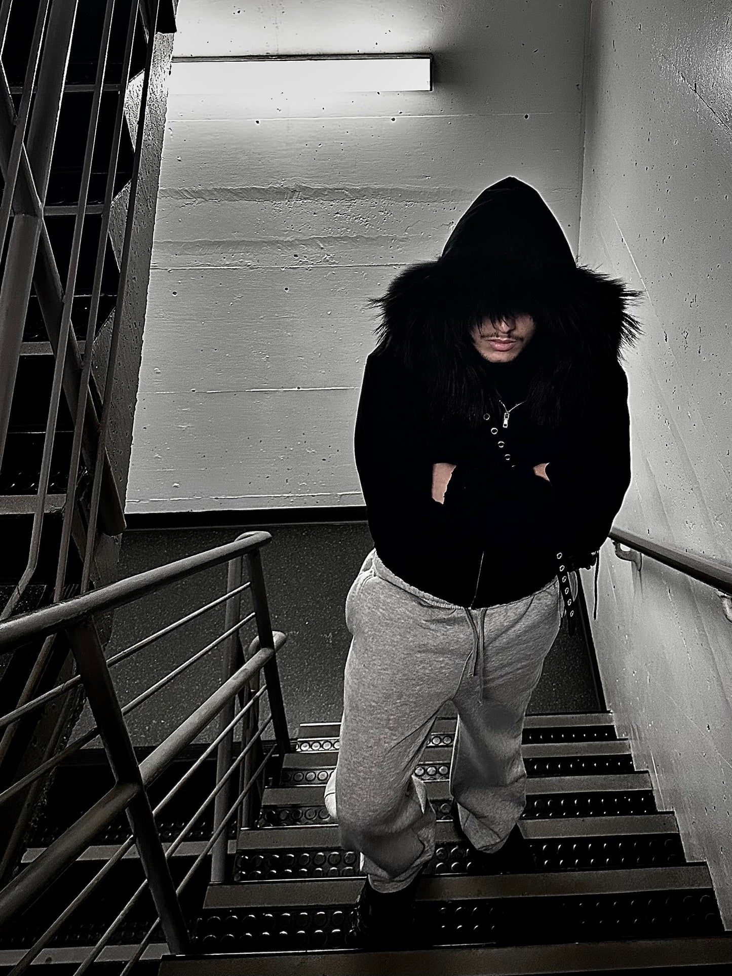 002 "üsleg" fur hoodie