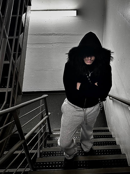 002 "üsleg" fur hoodie